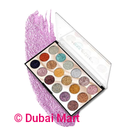 Miss Rose, 18-Color Glitter Eyeshadow Palette for Smokey Eye Looks, Highly Pigmented Professional Makeup, multicolor