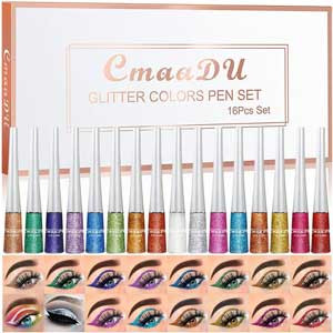 16 Color Liquid Glitter Eyeliner for Women