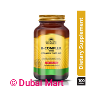 Sunshine Nutrition B Complex With Vitamin C 1000 mg Tablet 100's