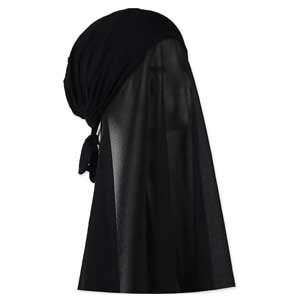 Goodern Instant Chiffon Hijab with Undercap, Black