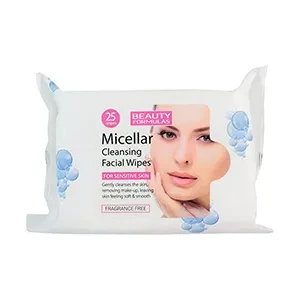 Beauty Formulas | Micellar Cleansing Facial Wipes | 25's