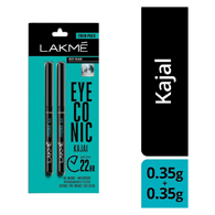 Lakme Eyeconic Kajal Twin Pack, Black