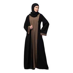 Muslim Closet Dual Layer Abaya
