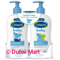 Cetaphil Baby Wash & Shampoo Plus Body Lotion, (Pack of 1)
