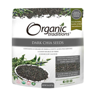Organic Traditions Dark Chia Seeds 227g