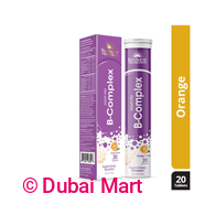 Sunshine Nutrition B-Complex Sugar Free Orange Flavor Effervescent Tablets 20's