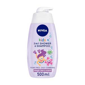 Nivea Kids Shower & Shampoo 2in1 Sparkle Berry 500ml