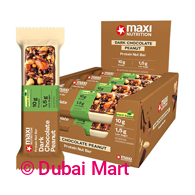 Maxi Nutrition Protein Nut Bar Dark Chocolate Peanut 46G - Box of 12 pcs