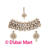 Shining Diva Fashion Latest Choker Design Antique Kundan Traditional Necklace Set